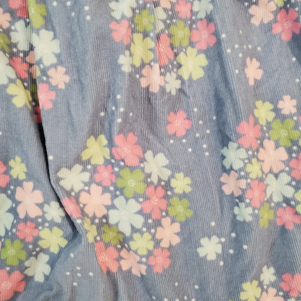 Gymboree Floral Corduroy Sleeveless Dress 2T